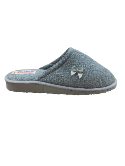 Γυναικείες πετσετέ παντόφλες κλειστές Kolovos 00 Μέντα χρώμα