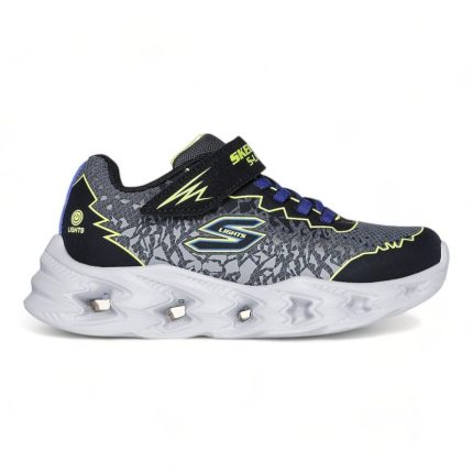 Παιδικό αθλητικό Skechers S Lights Vortex 20 Zorento Jr 400603N-BKYL Μαύρο χρώμα