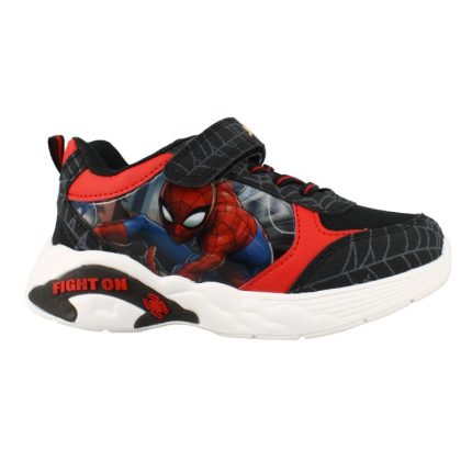 Παιδικό αθλητικό με φωτάκια Spiderman Antrin M13241 MC  μαύρο χρώμα