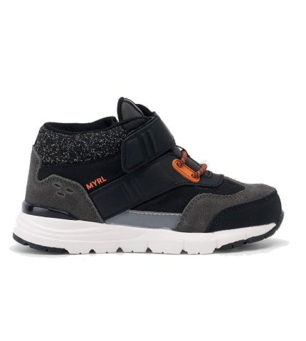 Παιδικό μποτάκι Mayoral 15-44605-027 Μαύρο-Γκρι χρώμα