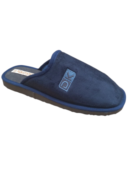 Υφασμάτινες ανδρικές παντόφλες Kolovos 10 Μπλε χρώμα