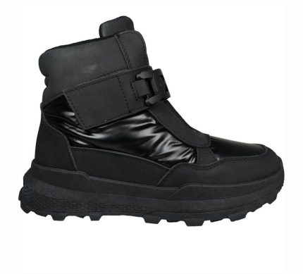 Γυναικεία μποτάκια Apre Ski Zak Shoes SD76073 μαύρο με γούνα