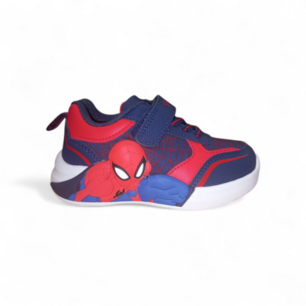 Παιδικό αθλητικό Spiderman Antrin M14595 με φωτάκια, Μπλε χρώμα