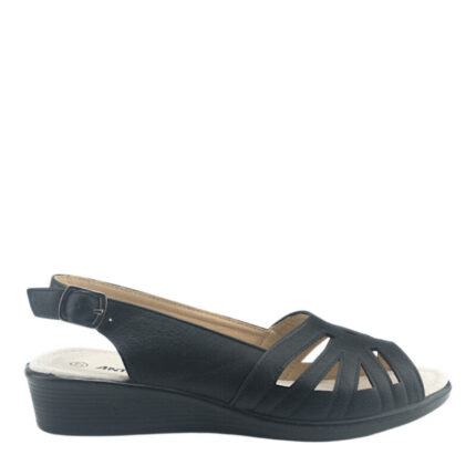 Γυναικείο κλασσικό πέδιλο Antrin 28.KEOLA-200 Μαύρο χρώμα