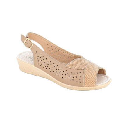 Γυναικείο πέδιλο B-SOFT 02/2621 Μπεζ χρώμα