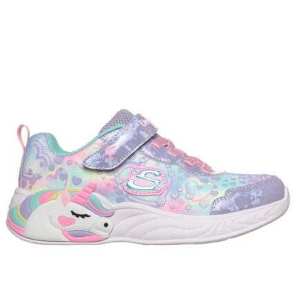 Αθλητικό Skechers S-Lights: Unicorn Dreams - Heart Sparkles 303063L-LVMT Μωβ χρώμα
