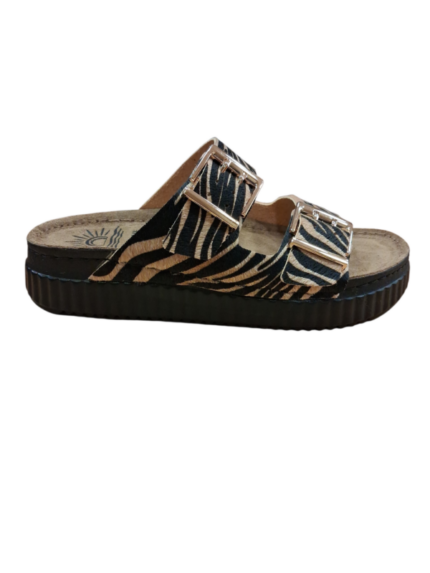 Γυναικεία flatform Sunny Sandals ROMA-60702 Καφέ χρώμα