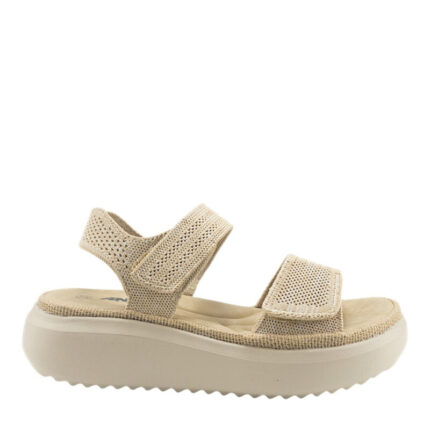 Γυναικεία flatform Antrin 81.NANI-200 Μπεζ χρώμα