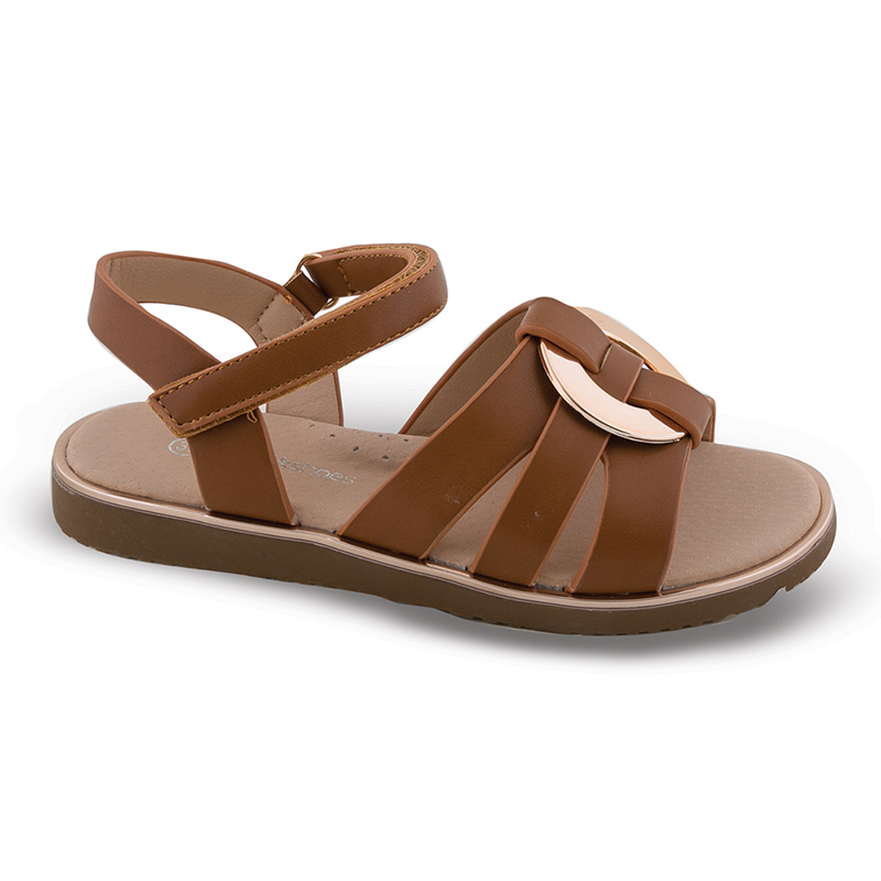 Παιδικό πέδιλο Zak Shoes SD12237 Κάμελ χρώμα