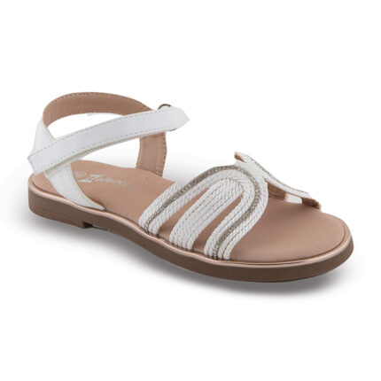 Παιδικό πέδιλο Zak Shoes SD12310 Λευκό χρώμα