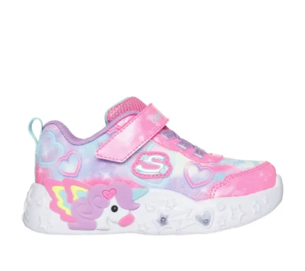 Παιδικό αθλητικό Skechers Unicorn 303064NC-PKMT Multi Heart Ροζ χρώμα