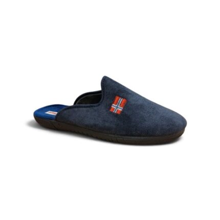 Ανδρική χειμερινή παντόφλα Adam's Shoes 624-26617-19.2 Μπλε χρώμα