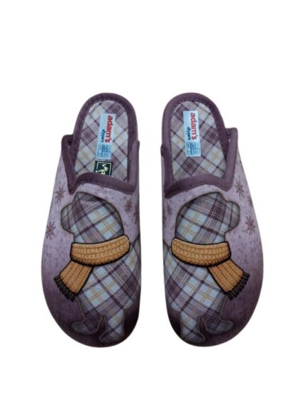Γυναικεία χειμερινή παντόφλα Adam's Shoes 624-26520-29 Λιλά χρώμα