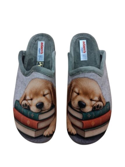 Γυναικεία παντόφλα Adam's Shoes 624-26522-29 Γκρι χρώμα
