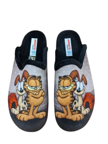 Εφηβική παντόφλα adam's Shoes 624-26737-39 μαύρο χρώμα