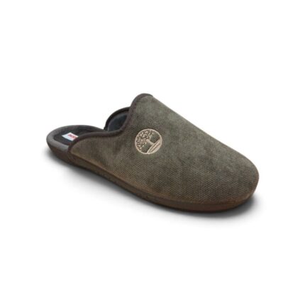 Ανδρική χειμερινή παντόφλα Adam's Shoes 624-26613-19 Καφέ- λαδί χρώμα