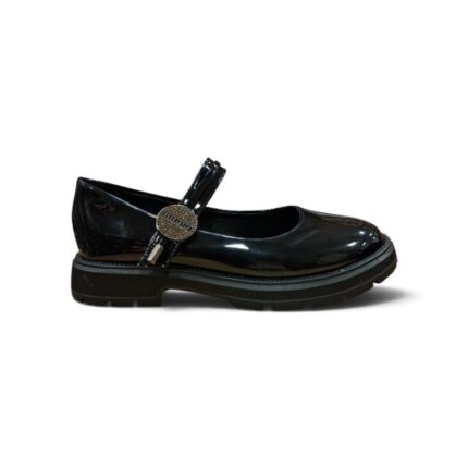 Παιδική μπαλαρίνα λουστρίνι Zak Shoes SD12335 Μαύρο χρώμα