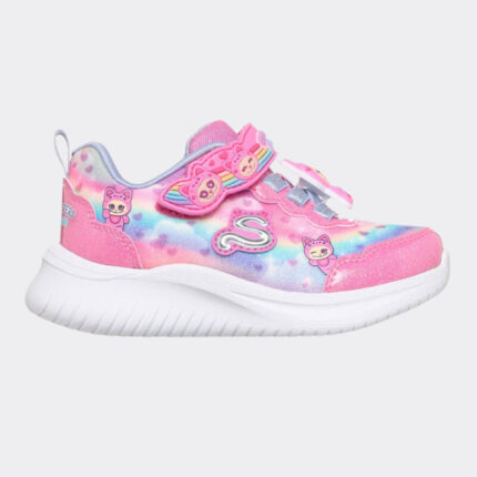 Παιδικό αθλητικό SKECHERS S Lights Wavy Beams 302386N-PKMT Ροζ χρώμα