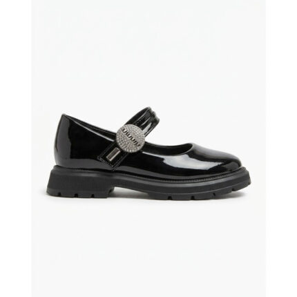 Παιδική λουστρίνι μπαλαρίνα Zak Shoes SD12334 Μαύρο χρώμα
