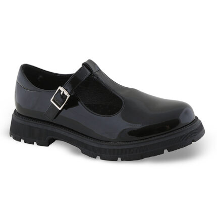 Παιδική μπαλαρίνα λουστρίνι Zak shoes SD12259 Μαύρο χρώμα